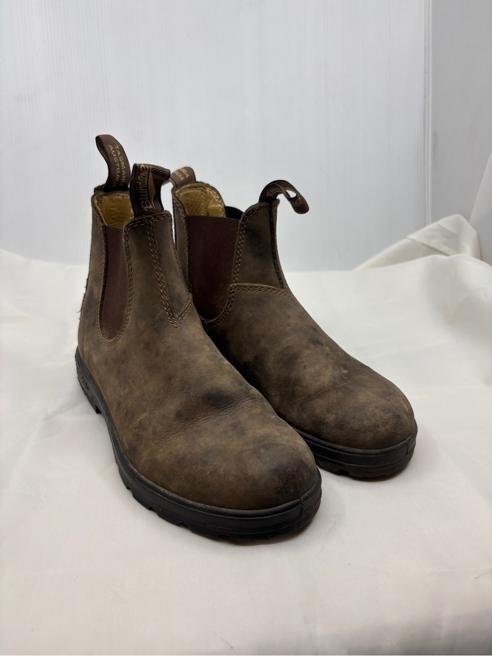 Blundstone 585 Rustic Brown Leather Chelsea Boots, Women's US 6.5 AU 3.5